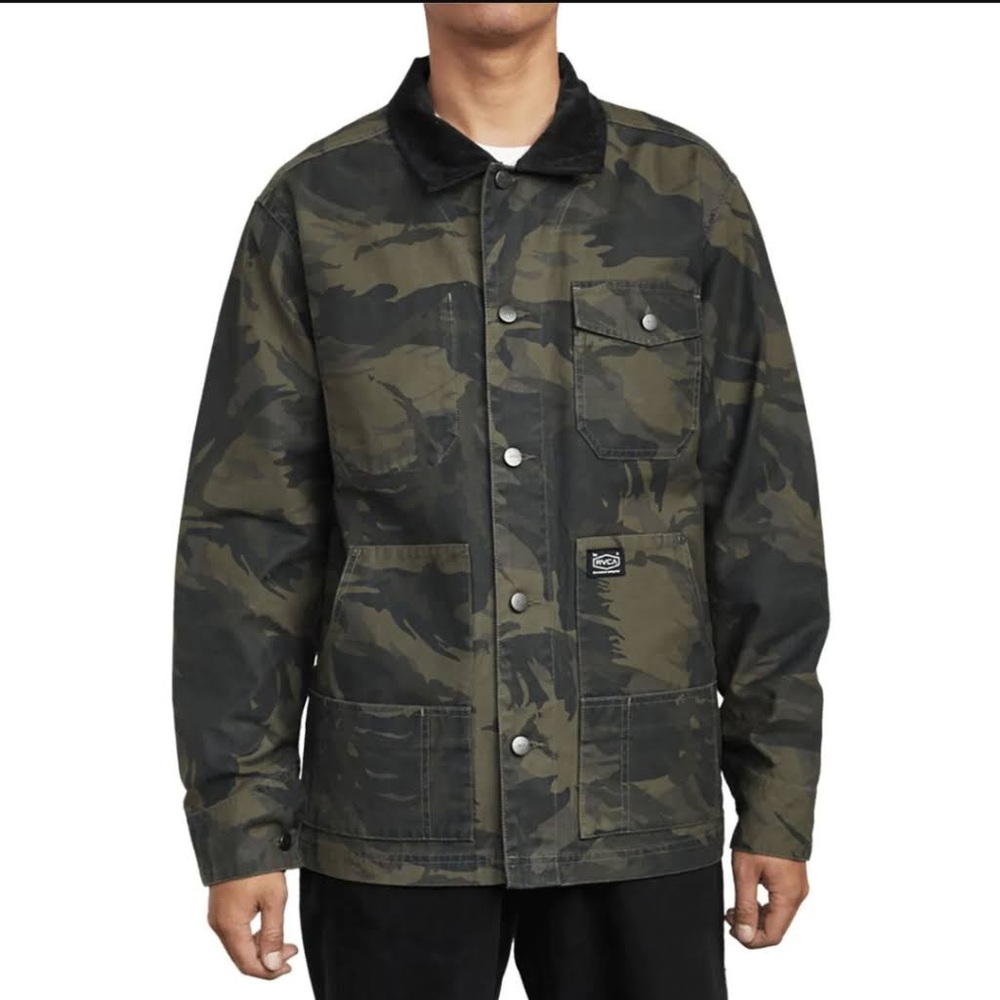 RVCA chainmail chore camo jacket